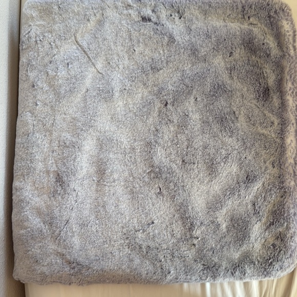 Z Gallerie Lavender Faux Fur Throw Pillow Cover - 24 x 24 in - Picture 6 of 6